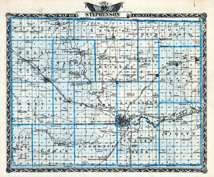 无人,横图,地图,历史,古董,伊利诺斯州,彩图