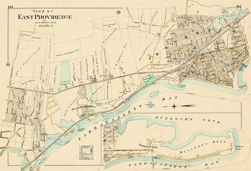 无人,横图,地图,历史,古董,罗得岛,普罗维登斯,彩图