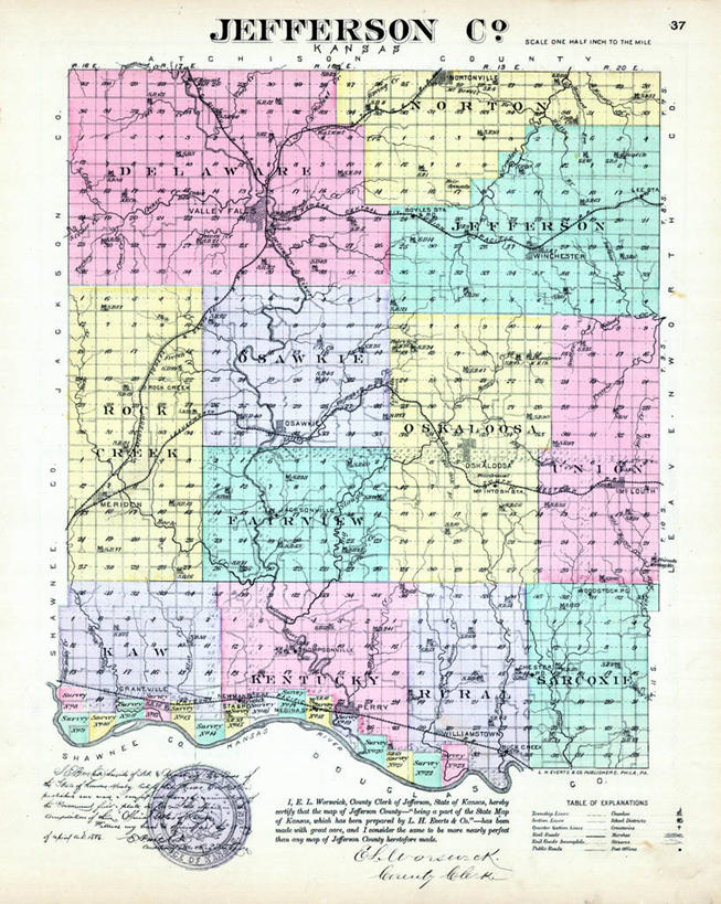无人,竖图,地图,历史,古董,堪萨斯,彩图