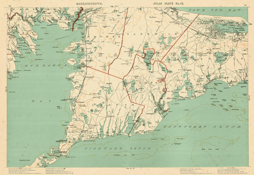 无人,横图,地图,美国,历史,古董,北美,北美洲,美洲,马萨诸塞州,麻州,麻省,马萨诸塞,麻塞诸塞,老殖民地,海湾之州,北亚美利加洲,亚美利加洲,科德角,法尔茅斯,彩图,美利坚合众国,鳕鱼角