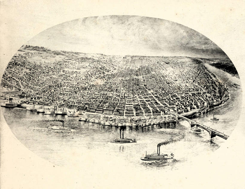 无人,横图,俯视,地图,历史,古董,密苏里,彩图,高角度拍摄