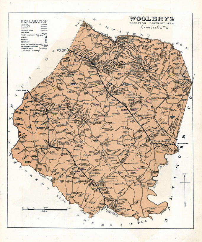无人,竖图,地图,历史,古董,马里兰,彩图