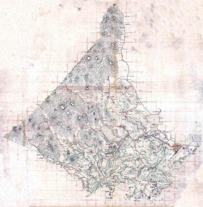 无人,竖图,地图,正方形,历史,古董,维吉尼亚,彩图