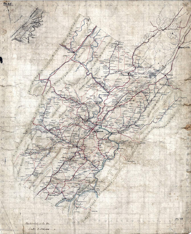 无人,竖图,地图,历史,古董,维吉尼亚,彩图