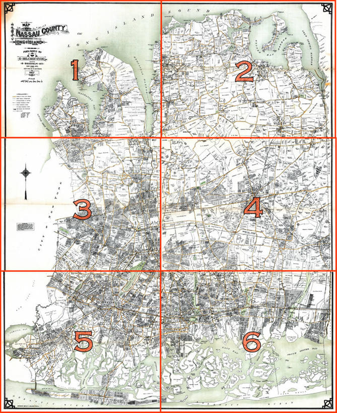无人,竖图,地图,历史,古董,纽约州,彩图,纳苏县