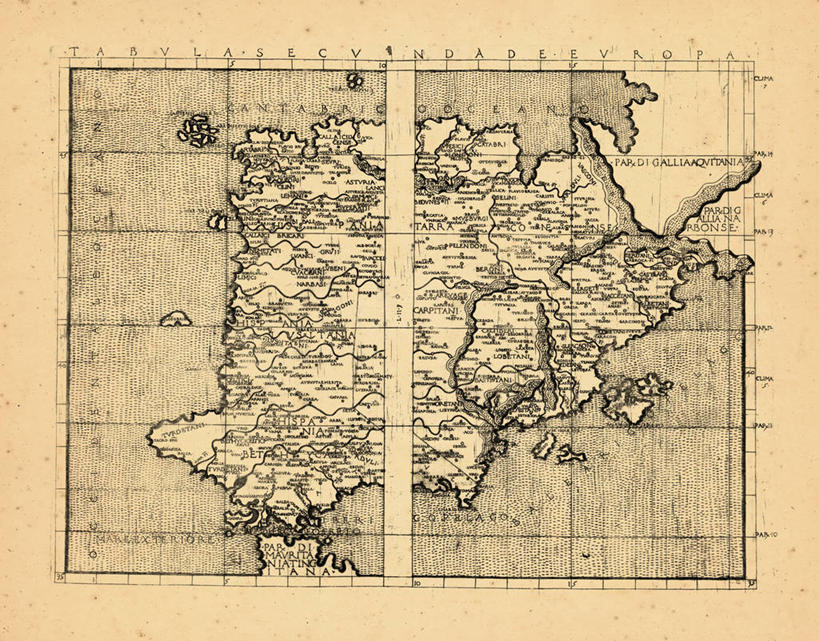 无人,横图,地图,西班牙,葡萄牙,欧洲,历史,古董,彩图