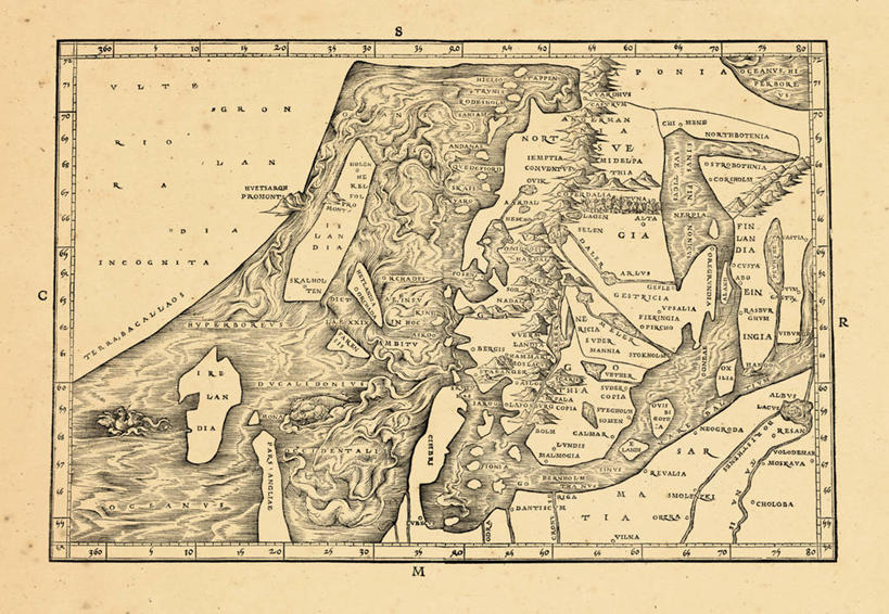 无人,横图,地图,挪威,瑞典,丹麦,欧洲,历史,古董,彩图