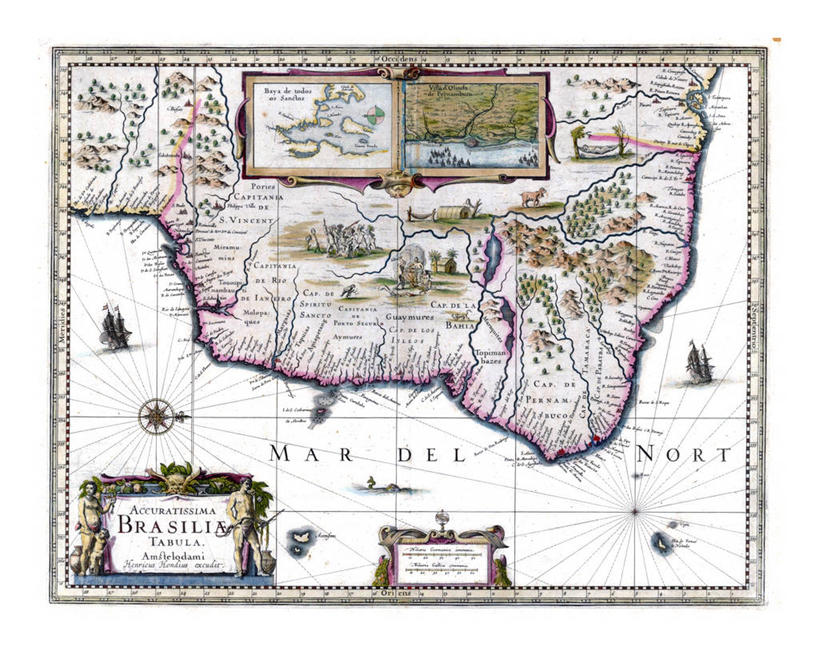 无人,横图,地图,历史,古董,北美,彩图