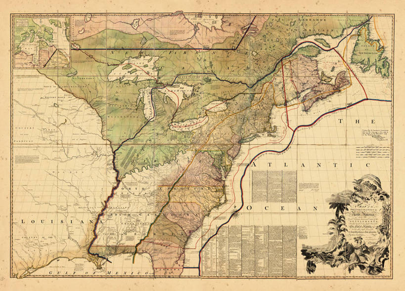 无人,横图,地图,美国,历史,古董,北美,彩图,纽宾士域