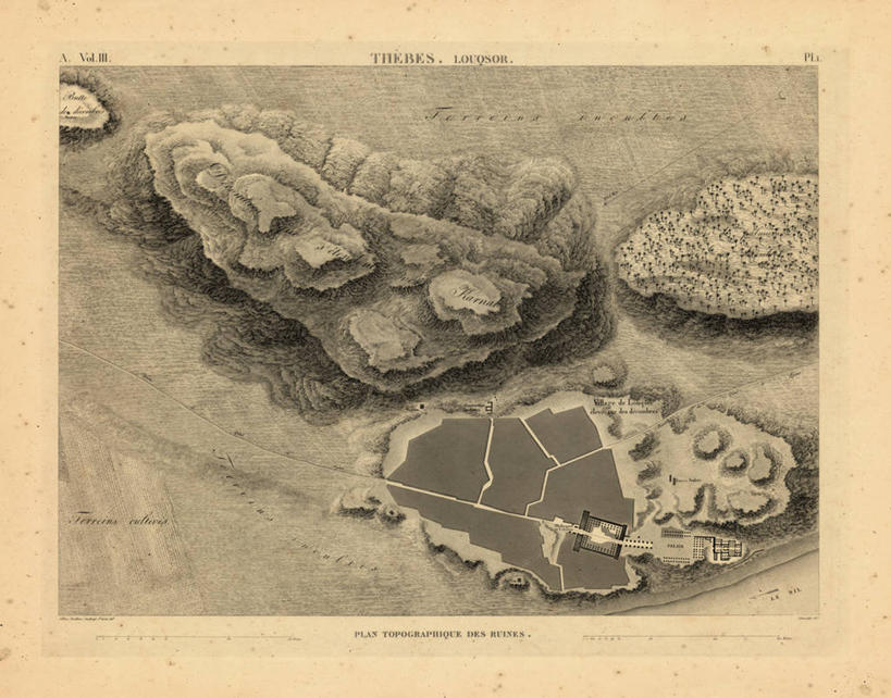 无人,横图,地图,非洲,埃及,历史,古董,中东,彩图