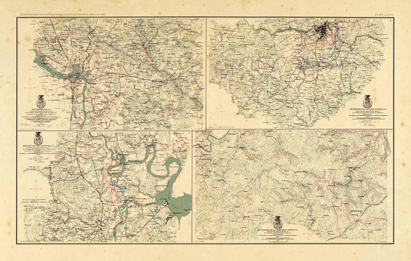 无人,横图,地图,历史,古董,北美,内战,彩图