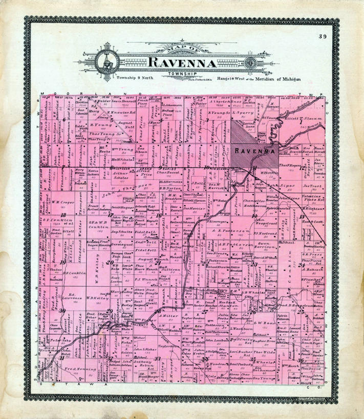 无人,竖图,地图,美国,历史,古董,北美,北美洲,美洲,北亚美利加洲,亚美利加洲,密歇根,密歇根州,貂熊州,狼獾之州,狼獾州,拉韦纳,彩图,美利坚合众国,地图学