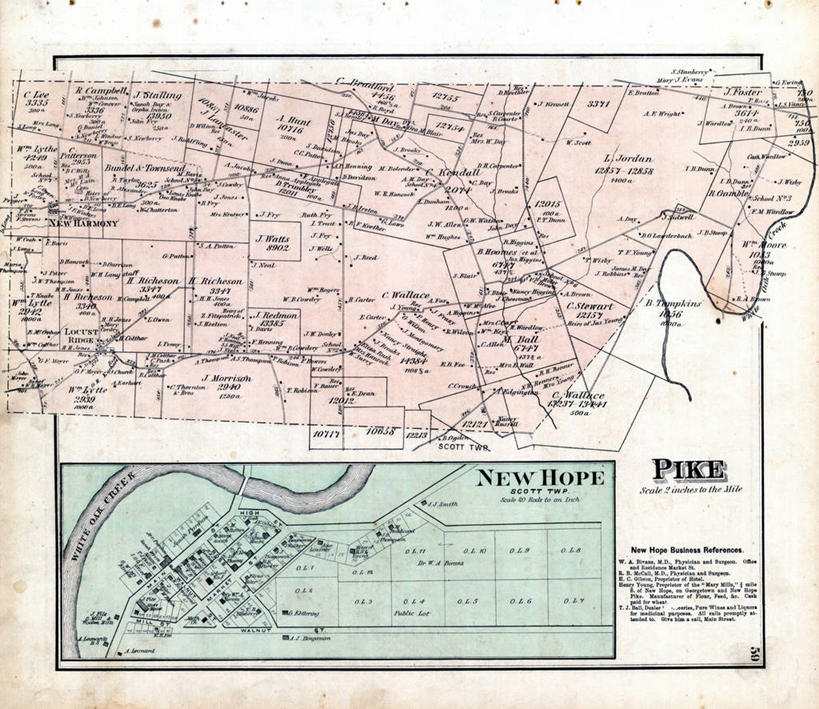 无人,横图,地图,历史,古董,长矛,俄亥俄州,彩图,地图学