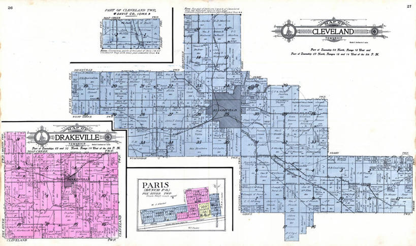 无人,横图,地图,巴黎,城镇,历史,古董,彩图,地图学,爱荷华
