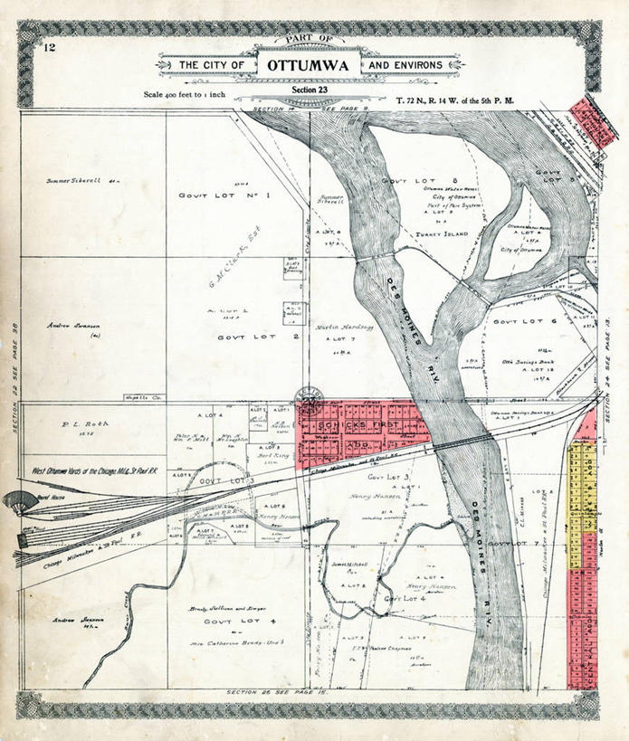 无人,竖图,地图,城镇,历史,古董,艾奥瓦,彩图,地图学,爱荷华