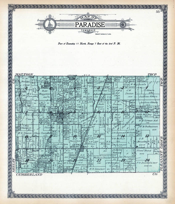 无人,竖图,地图,历史,古董,伊利诺斯州,天堂镇,彩图,地图学