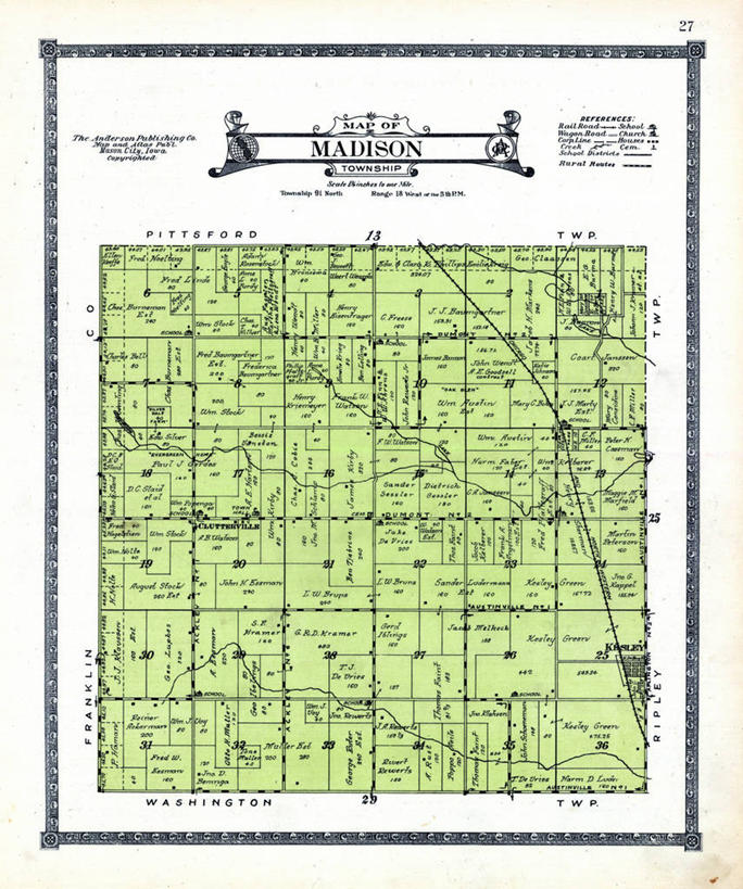 无人,竖图,地图,历史,古董,麦迪逊,彩图,地图学,爱荷华