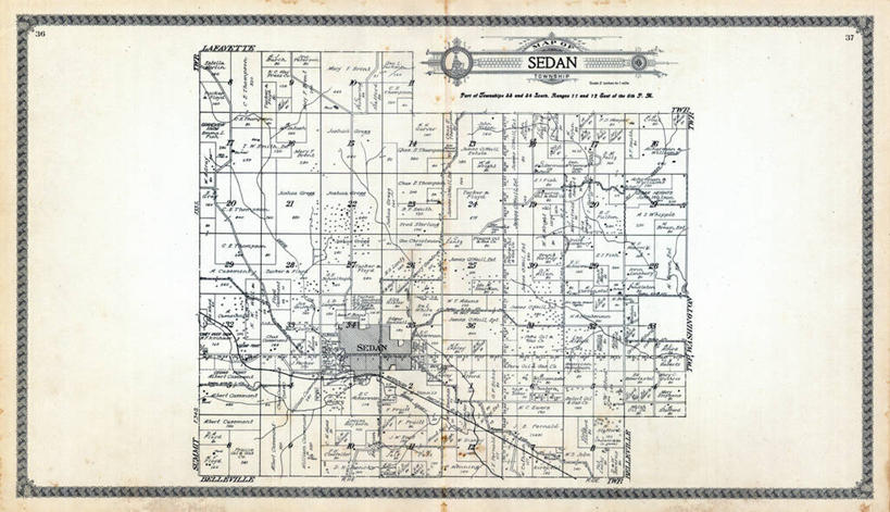 无人,横图,地图,历史,轿车,古董,堪萨斯,彩图,地图学