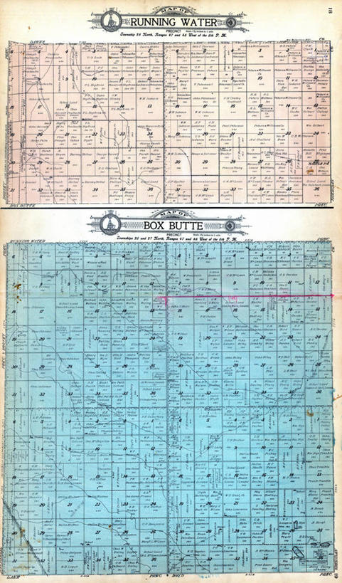 无人,竖图,地图,历史,自来水,古董,内布拉斯加,彩图,地图学