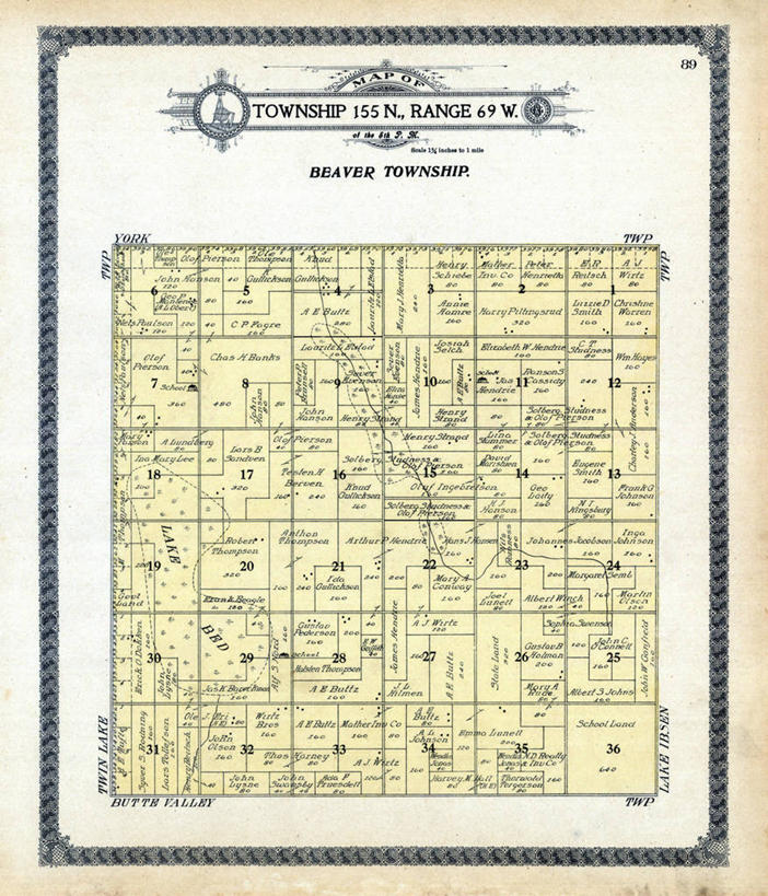 无人,竖图,地图,历史,古董,北达科他州,彩图,地图学