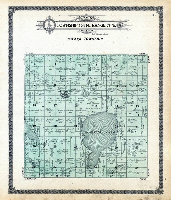 无人,竖图,地图,历史,古董,北达科他州,彩图,地图学
