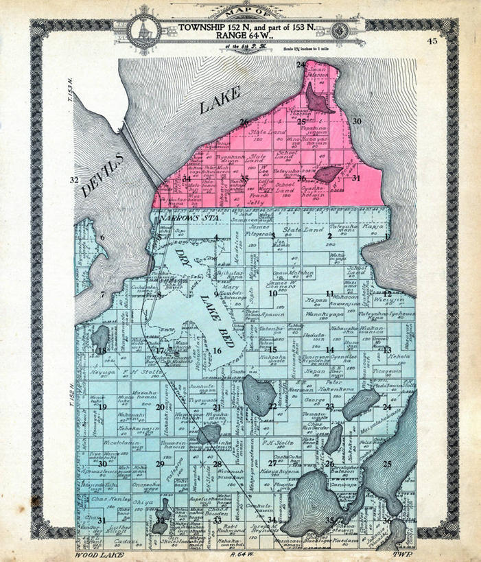 无人,竖图,地图,历史,古董,北达科他州,彩图,地图学