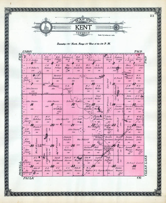无人,竖图,地图,历史,古董,南达科他州,肯特,彩图,地图学