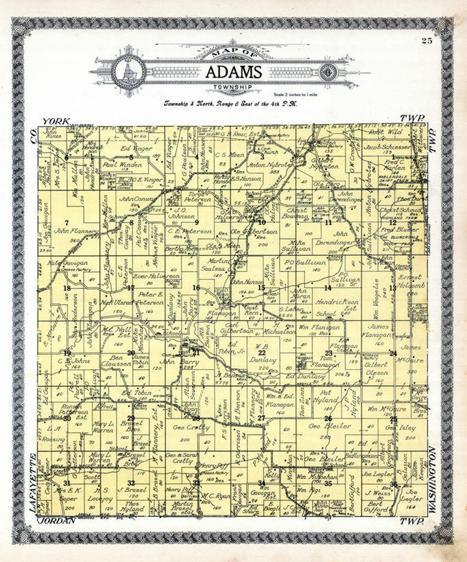 无人,竖图,地图,历史,古董,威斯康星,亚当斯,彩图,地图学