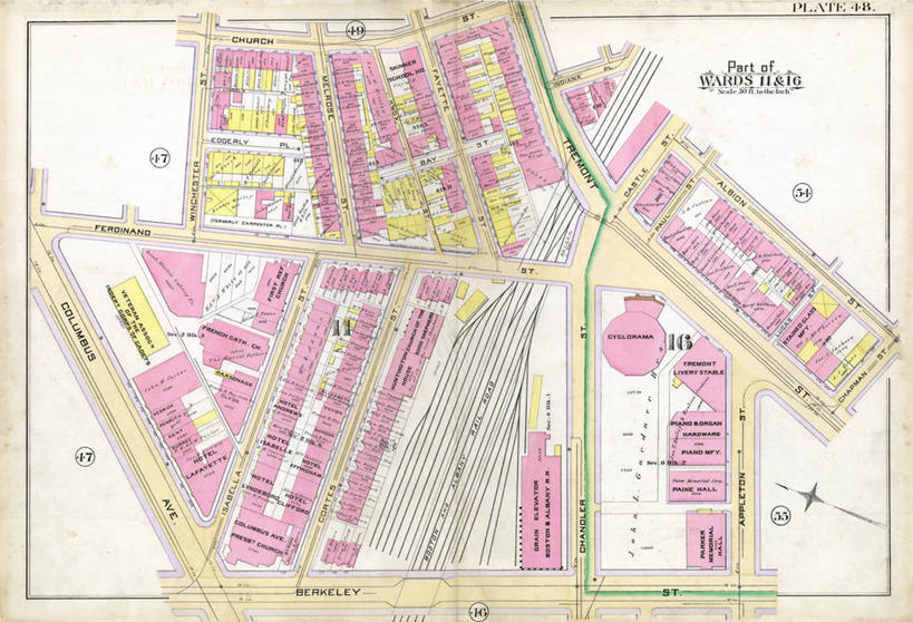 无人,教堂,横图,地图,城镇,历史,古董,马萨诸塞,彩图,地图学
