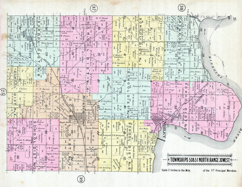 无人,横图,地图,历史,古董,密苏里,彩图,地图学