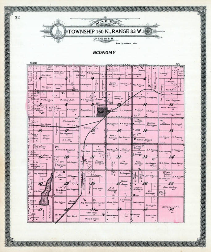 无人,竖图,地图,历史,金融,古董,北达科他州,彩图,地图学