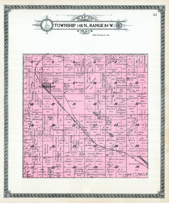 无人,竖图,地图,历史,古董,北达科他州,彩图,兵营,地图学
