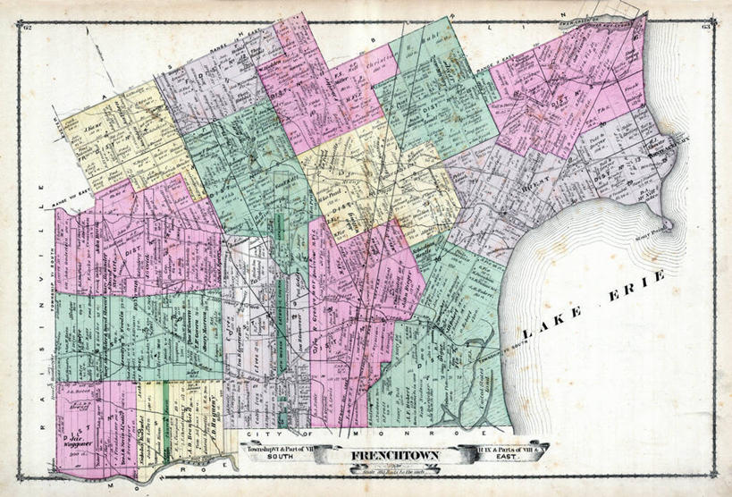 无人,横图,地图,美国,历史,古董,北美,北美洲,美洲,北亚美利加洲,亚美利加洲,密歇根,密歇根州,貂熊州,狼獾之州,狼獾州,伊利湖,彩图,美利坚合众国,地图学