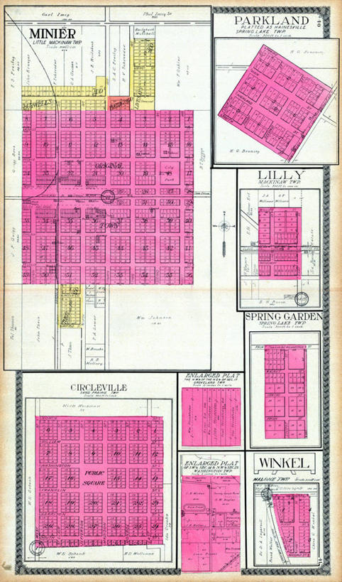 无人,竖图,百合花,地图,城镇,历史,古董,伊利诺斯州,彩图,地图学,郊野公园