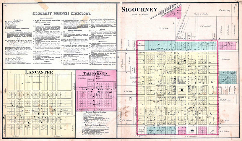 无人,横图,地图,历史,古董,兰开斯特,彩图,地图学,爱荷华