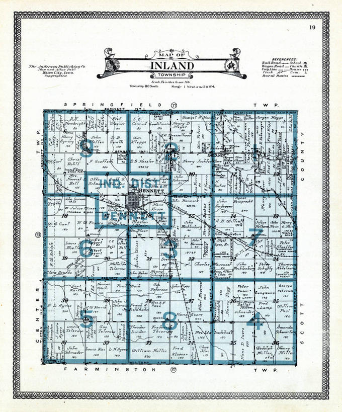 无人,竖图,地图,陆地,历史,古董,彩图,地图学,爱荷华