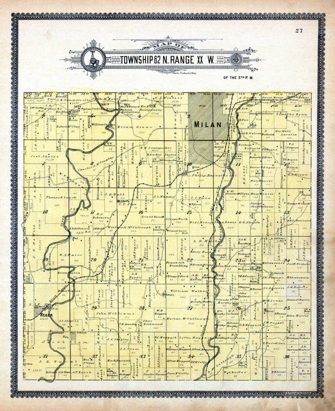 无人,竖图,地图,历史,古董,米兰,密苏里,彩图,地图学