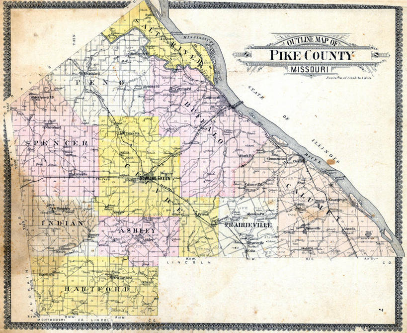 无人,横图,地图,历史,古董,长矛,密苏里,彩图,地图学