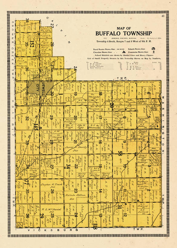 无人,竖图,地图,历史,古董,堪萨斯,布法罗,彩图,地图学