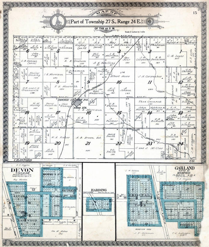 无人,竖图,地图,花环,城镇,历史,古董,堪萨斯,彩图,地图学