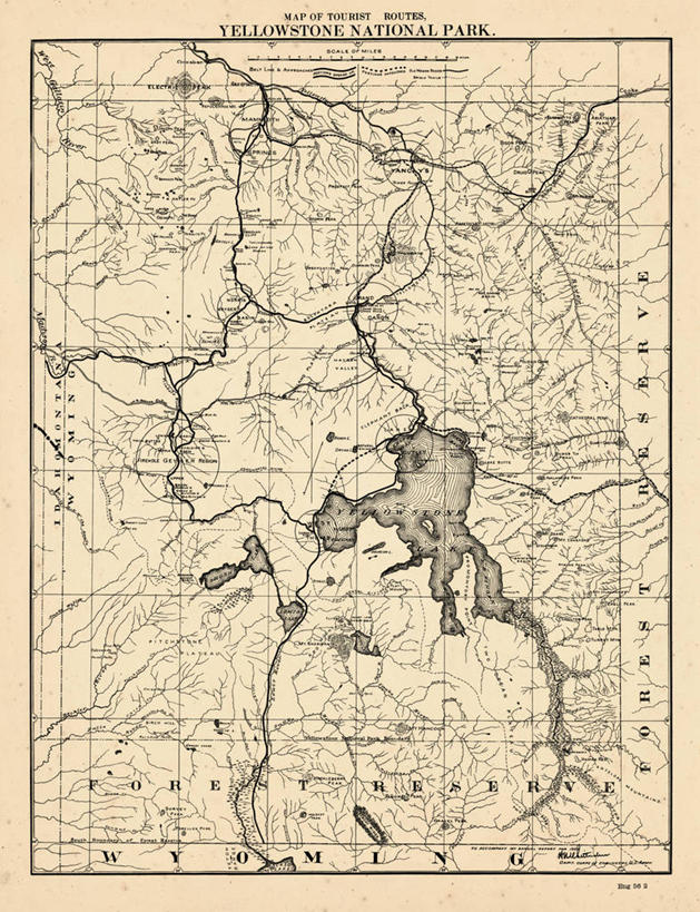 无人,竖图,地图,美国,历史,古董,北美,北美洲,美洲,怀俄明,黄石公园,北亚美利加洲,亚美利加洲,彩图,美利坚合众国,地图学