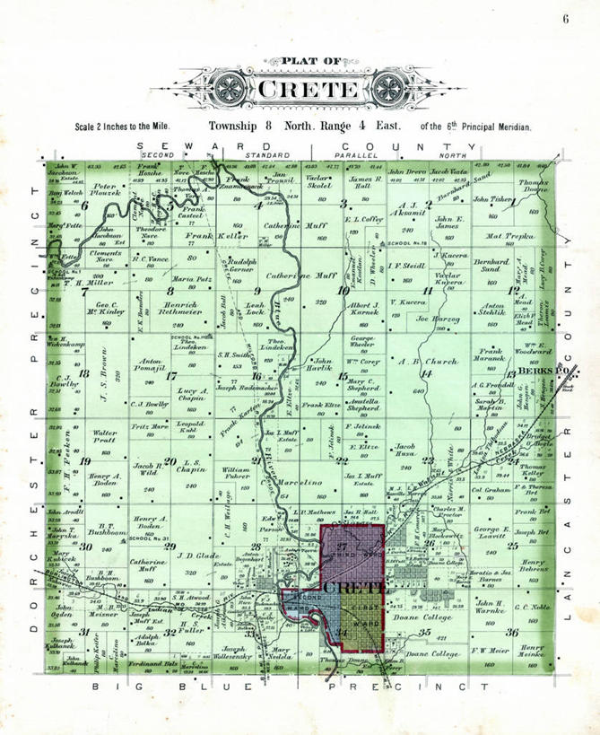 无人,竖图,地图,历史,古董,克里特岛,内布拉斯加,彩图,地图学