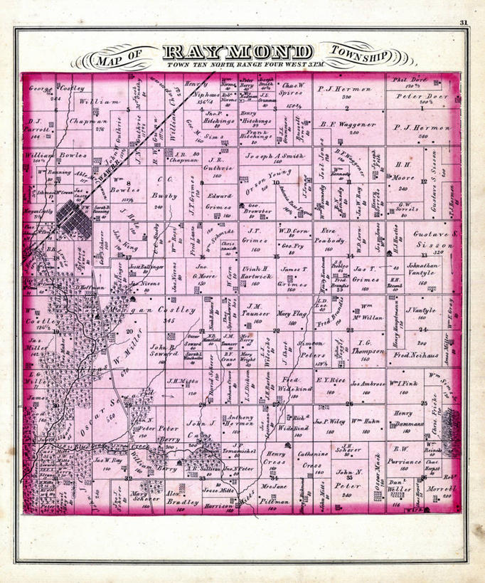 无人,竖图,地图,历史,古董,伊利诺斯州,彩图,雷蒙德,地图学