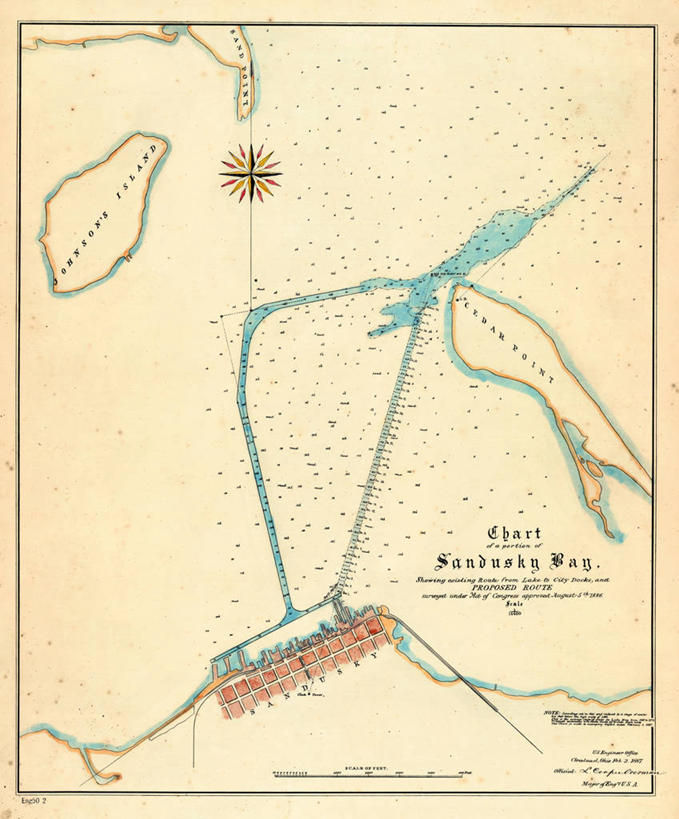 无人,竖图,地图,图表,历史,古董,俄亥俄州,彩图,地图学