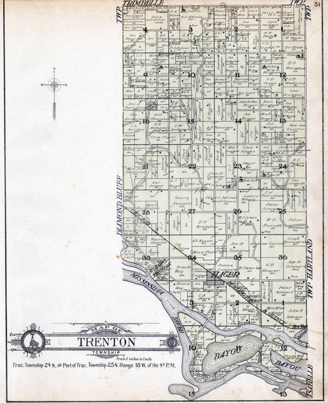 无人,竖图,地图,历史,古董,沼泽,威斯康星,彩图,皮尔斯县,地图学