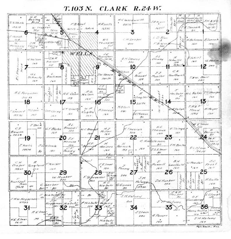 无人,竖图,地图,历史,井,古董,明尼苏达,彩图,地图学