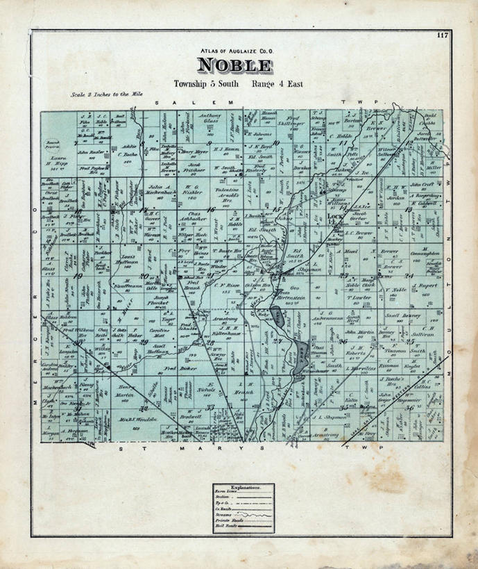 无人,竖图,地图,历史,锁,古董,俄亥俄州,彩图,地图学