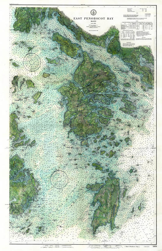 无人,竖图,地图,图表,历史,古董,缅因州,彩图,地图学