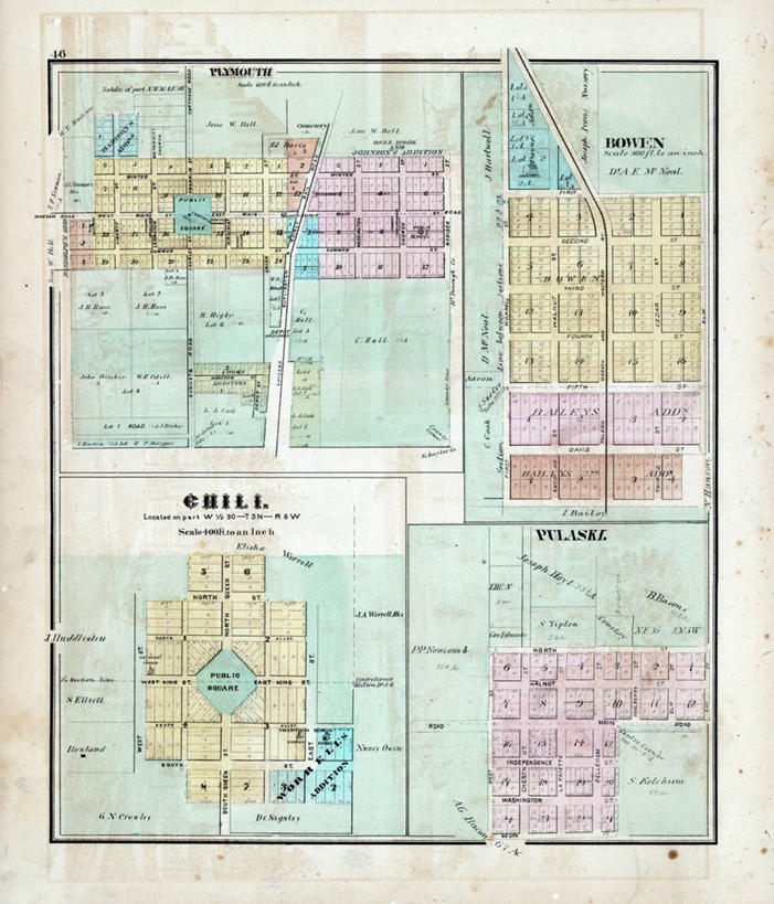 无人,竖图,辣椒,地图,城镇,历史,古董,伊利诺斯州,彩图,地图学