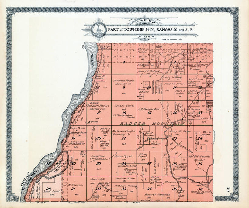 无人,横图,地图,历史,古董,北美,华盛顿州,哥伦比亚河,彩图,地图学